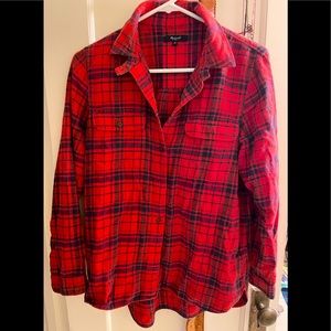 Madewell red flannel